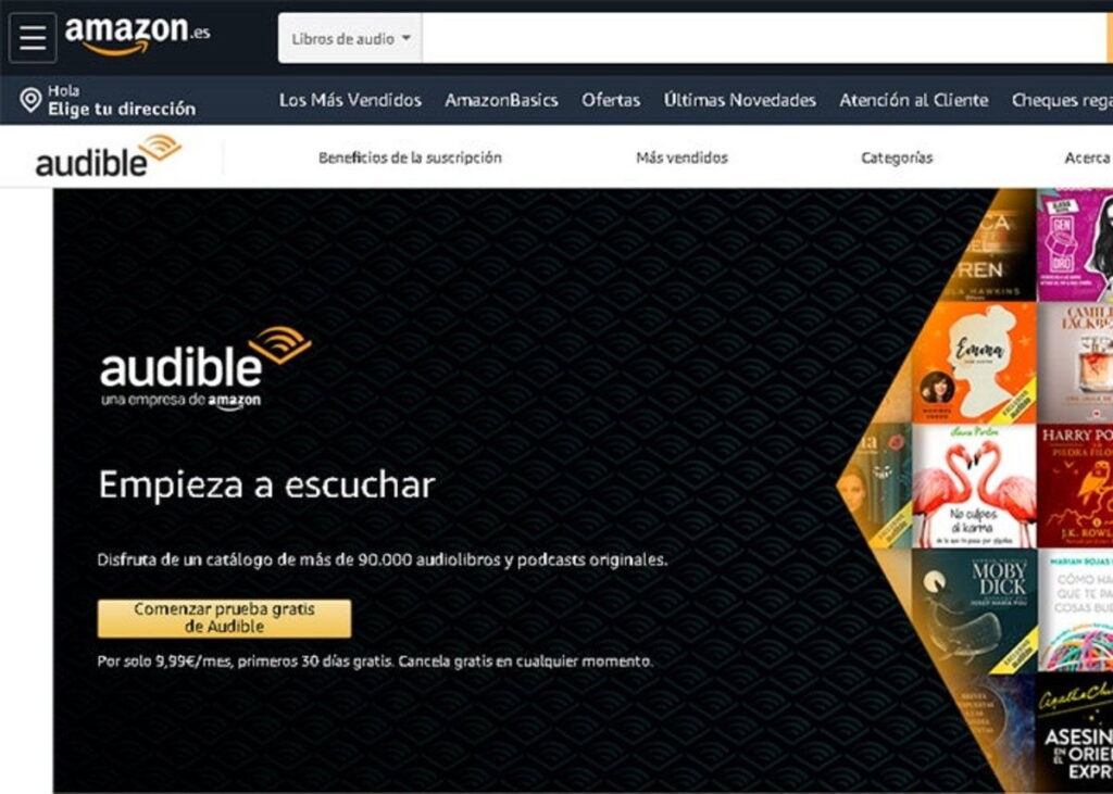 como dar de baja audible