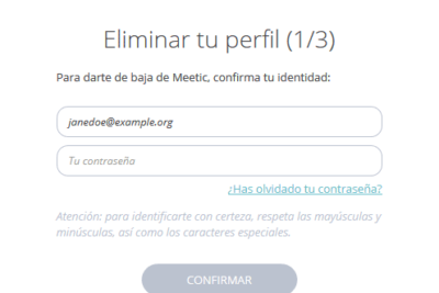 como dar de baja meetic