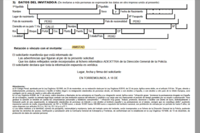 como solicitar una carta de invitacion en espana